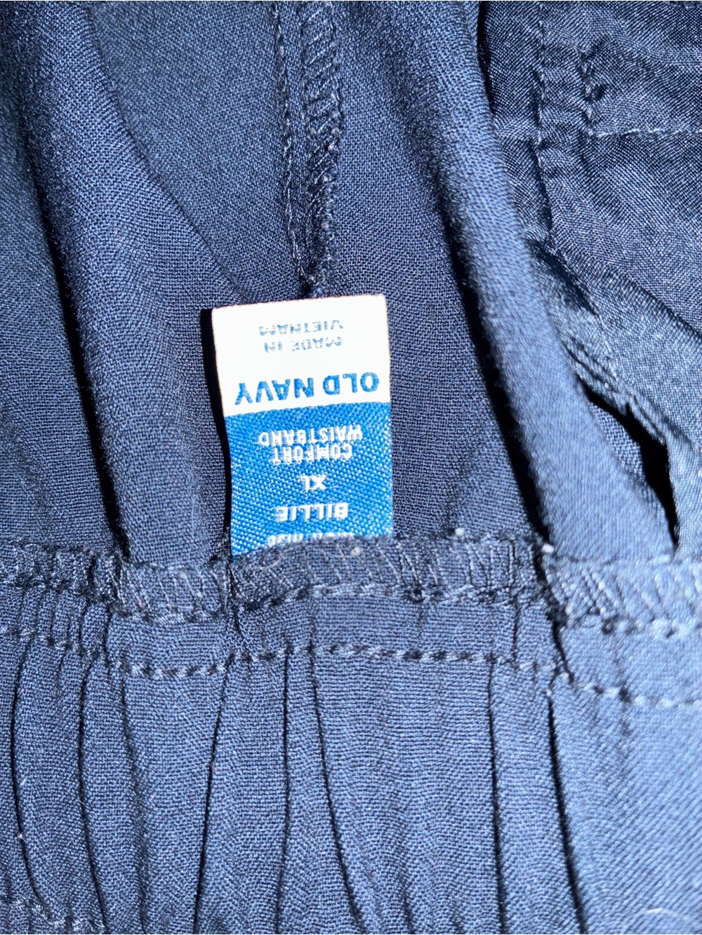 Old Navy Navy Wide-Leg Pull-On Pants - Picture 2 of 3